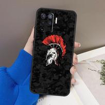 Spartan telefono dėklas, skirtas OPPO A54 A74 A94 A53S A1K A15 A16 A3S A5S A83 A91 A93 A5 A9 A53 A31 A52 A72 OPPO A1K black