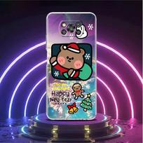 Clear Soft Case For Xiaomi Mi Poco X3 NFC M3 F3 12 11 Lite 11T 10T X3 Pro Note 10 9T Phone Funda Cover Christmas Cute Sled Elk Xiaomi Poco X3 NFC purple