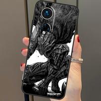 Berserk Guts Anime For Huawei P40 Lite P20 P30 Pro Nova 9 Nova 5T P Smart 2019 Case For Honor 50 8X 9X 10i Honor 50 Lite black