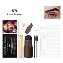 3-color Eyebrow Powder Stick Concealer Waterproof Sweat Proof Durable Color Fixing Eyebrow Powder Eyebrow Card Set Easy To Carry