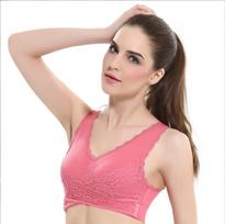 Moteriška liemenėlė Didelio dydžio Patogūs besiūliai apatiniai Belaidė liemenėlė Surenkama Push Up Bralette Priekinė sagtis Kryžminė nugaros liemenėlė Moteriškas apatinis trikotažas 6XL beige