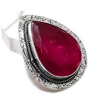 Ruby Natural Gemstone 925 Sterling Silver Jewelry Pendant 1.77  P0P67