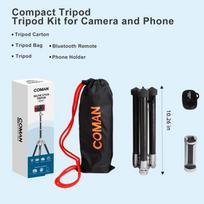 COMAN MT55 Prailginamas selfie lazda-trikojis su telefono laikikliu iPhone, Samsung, Kamerai, Mobiliajam telefonui stovas Trikojai tiesioginei transliacijai, vlogams CHINA