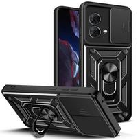 Kameros apsauginis dėklas Moto G84 G54 G14 E13 G73 G53 G13 G23 E22 G62 G32 G22 G52 G60 G30 G10 G51 G9 Play E7 + Hibridinis žiedas For Moto G62 5G sidabras