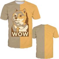 Trend 3D Kabosu Shiba Inu Printed T Shirts Funny Doge Graphic T-shirt Harajuku Fashion Casual Streetwear Cute Tops Tee Shirts 5XL beige
