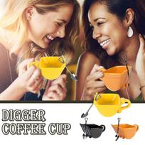 Creative Funny Gift Coffee Cup For Friends To Get Together And Drink Coffee orange