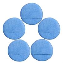 Car Wax Applicator with Finger Pocket, Buffing & Detail Polishing Foam Pads for Car Cleaning and Fine Polishing (5 inch,5 Pack)