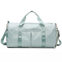 Gym Travel Pink Polyester Bag, Multi-Functional Organizer with Shoe Compartment, Large Capacity Bag with Detachable Shoulder Straps, Sports and Travel