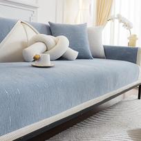 Chenille Sofa Cushion Universal Non-Slip Affordable Luxury Style Modern Simple Sofa Cover Cover Cushion 70*70cm gray