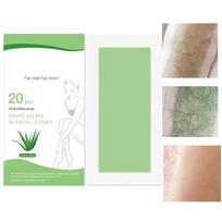 20Pcs Set Professional Hair Removal Wax Strips For Depilation Double Sided Non Woven Depilatory Paper For Leg Body Face