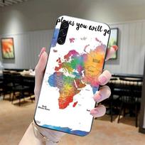 World Map Travel Phone Case For Realme GT 2 9i 8i 7i Pro X50 X2 C35 C21 C20 C11 C3 Soft Black Phone Cover Realme GT NEO 3