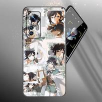 Žaidimo Genshin Impact Telefono dėklas Xiaomi Mi 10T 11i 11T Note 10 11 Lite NE F1 POCO F3 M3 X3 GT NFC M4 X4 Pro 5G Juodas dangtelis Xiaomi Mi 10T(Pro)