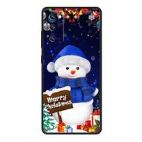 Phone Case For Samsung Galaxy S22 S21 S20 Plus S10 S8 S7 S9 S10e Ultra FE Edge Silicone Shell Cute Christmas Snowman Samsung S7