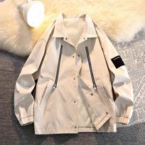 New Men's Spring Fashion All-in-one Hooded Jacket for Men and Women 3XL kava