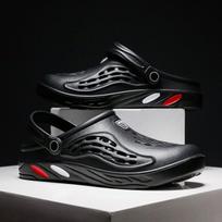Vyriški Batai Unisex Vasarinės Atviros Šlepetės Madingi Lauko Sportbačiai Kvėpuojantys Atsitiktiniai Poros Paplūdimio Sandalai Šlepetės Batai Šlepetės 5 juoda