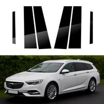 6 vnt. blizgūs juodi automobilio lango stulpų stulpelių apdailos dangteliai, tinkantys „Buick Regal“ 5 durų universalui, 2018–2020 m. automobilių lipdukai