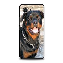 Rottweiler Dog Phone Case For Xiaomi 13 12 11 Lite 12T 11T 10T 9T Mi Poco X5 M4 M3 X4 X3 Pro F5 F4 F3 GT 5G Black Cover Silicone Mi 10T 5G black