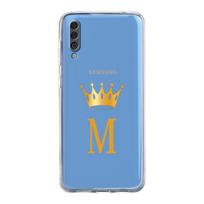 Case For Samsung A54 A52 A50 A70 A10 A30 A40 A20S A20E A02S A12 A14 A22 A24 A42 A34 A32 5G A04s Cover Crown Letter A To b Art Samsung A40 gray