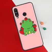 Cottagecore Fruit Strawberry Frog Case For Huawei P50 Pro P20 P30 P40 Lite P Smart 2019 Nova 9 5T Cover For Honor 50 8X 9X Huawei P30 Pro