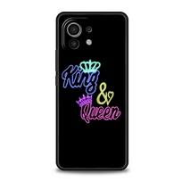 Phone Case For Xiaomi Poco X4 X3 NFC F3 F4 M3 M4 Mi Note 12T 10 11 Ultra 11T 13 Pro 10T 12 Lite 9T 5G Cover King Queen Lovers Xiaomi 12 Lite blue