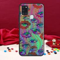 Eye Illustration Case For Samsung Galaxy A34 A54 A14 A53 A13 A51 A71 A50 A12 A22 A32 A52 A72 Phone Cover Samsung A12 black