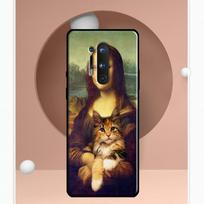 Mona Lisa Case For OnePlus Ace 11 9 10 Pro 9RT 10T 8T Cover For OnePlus Nord CE 2 Lite 2T N10 N20 OnePlus Nord N20 brown