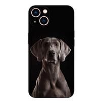 Black tpu Case For Samsung galaxy A3 A5 A7 2016 2017 2018 cover weimaraner Samsung A7 2018