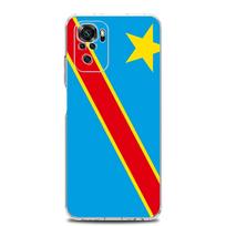 Phone Case For Xiaomi Redmi Note 13 12 5G 9S 9 8 10 11 Pro Plus 4G 9T 13C 12C10C 9C 9A 7 Clear Cover Congo flag Redmi Note 9