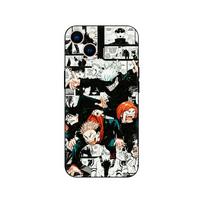 Juodas TPU dėklas Huawei P30 Lite P30 Pro P40 Dėklas Huawei P40 LITE E P Smart 2020 Dėklo dangtelis jujutsu kaisen JJK huawei P Smart 2020