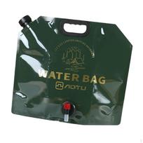 Collapsible Water Storage Bag Camping Container Outdoor Carrier Foldable Tank gray