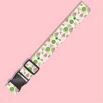 1PC Travel Trolley Case Packaging Rope with A Straight Fixed Strap, A Buckle Luggage Strap  and A Travel Case Binding Strap with A Fixed Strap Watermelon luggage strap white
