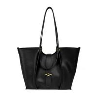 Large Tote Bags Women Split Leather Shoulder Crossbody Bag Metal Decoration Sewing Design Hanbags (30cm<Max Length<50cm) ruda