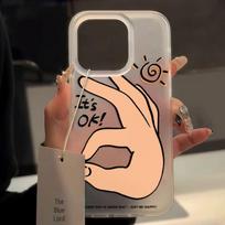 OK Gesture Compatible with Apple 15/14/13/12/11/PRO/PROMAX/XSMAX/XR/XS/X iPhone 14 Plus gray