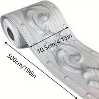 1 vnt. 3d trimatis plaukiojantis juosmens linijos lipdukas Lipdukas svetainės siena vonios kambarys vandeniui atspari virtuvės stalviršio dekoravimo linija 1pc white