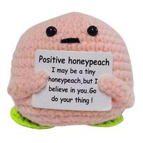 Positive Energy Potato Hug Pocket Mini Handmade Plush Wool Knitting Doll With Card Christmas Gift Home Room Decoration Ornaments