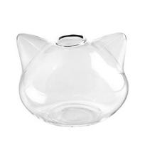 Cat Glass Vases Clear Flower Plant Terrarium Container Hanging Vase Wedding Decor Garden Ornaments Hanging Planter white