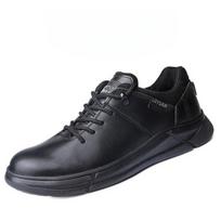 Labor Insurance Shoes Men's Anti-smashing and Anti-piercing Safety Shoes Insulated Shoes Leather Surface Special Work Shoes 36
