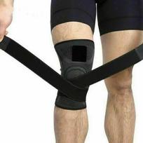 UK Knee Support Brace Compression Sleeve Sports Protector Raištis reguliuojamas XL juoda