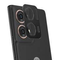 Skirta Motorola Moto G85 prabangiam fotoaparatui apskrito metalinio objektyvo stiklas, apsaugantis nuo įbrėžimų, korpuso dangtelio apsauginis žiedas Moto G85 juoda