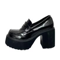 Women High Heels Loafers  Uniform College Platform Shoes Retro Chunky Heels Pumps Women  Mary Jane Shoes Ladies 39 auksas