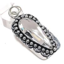 Natural White Topaz Gemstone 925 Sterling Silver Jewelry Pendant 2.44  P7o50