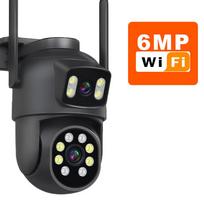 6 MP „WiFi“ kamera lauke 12 MP 10x priartinimas, trys objektyvai, dvigubi ekranai CCTV vaizdo kamera automatinis sekimas, saugos apsauga, stebėjimas 3K 6MP Camera