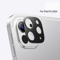 Skirta Apple iPad Pro 13 11 (2024 m) Prabangios kameros apskrito dengimo metalinis objektyvas, apsaugantis nuo subraižymo korpuso dangtelis, buferio apsauginis žiedas, apsauga For iPad Pro 11 (2024) juoda