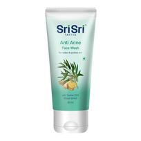 Prieš spuogus: Valiklis (60 ml), Priemonė nuo spuogų veido prausimui Sri Sri Tattva white