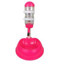 Dual-Use Pet Cat Dog Automatic Feeder with Water Fountain Large Capacity Food Bucket and Water Bottle Dispenser for Dog Cat As shown auksinė