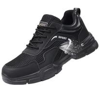 Labor Insurance Shoes Men's Smash-proof and Puncture-proof Steel Bag Head, Light and Breathable, Non-smelly Feet, Wear-resistant Shoes 37