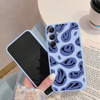 Face Patterned Soft Silicone Case For Samsung A55 M35 S24 Xiaomi Redmi Note 13 Pro 13C iPhone Huawei Honor Realme Camera Protective Shockproof Cover Realme 12x rožinė