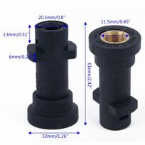 Bayonet Connector Adapter 32mm/1.26 Inch High Quality black