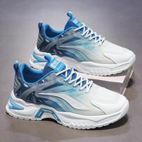 Tinkliniai vyriški sportbačiai Kvėpuojantys laisvalaikio batai Lengvi neslystantys bėgimo bateliai Vyriški vaikščiojimo sportbačiai Zapatillas Deportivas Hombre 39 blue