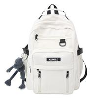 School bag male ins Korean version Harajuku ulzzang female high school college student versatile large capacity multi-layer backpack backpack single pack balta